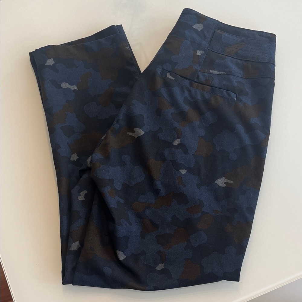 G-Star Blue Camouflage Ankle Pants
